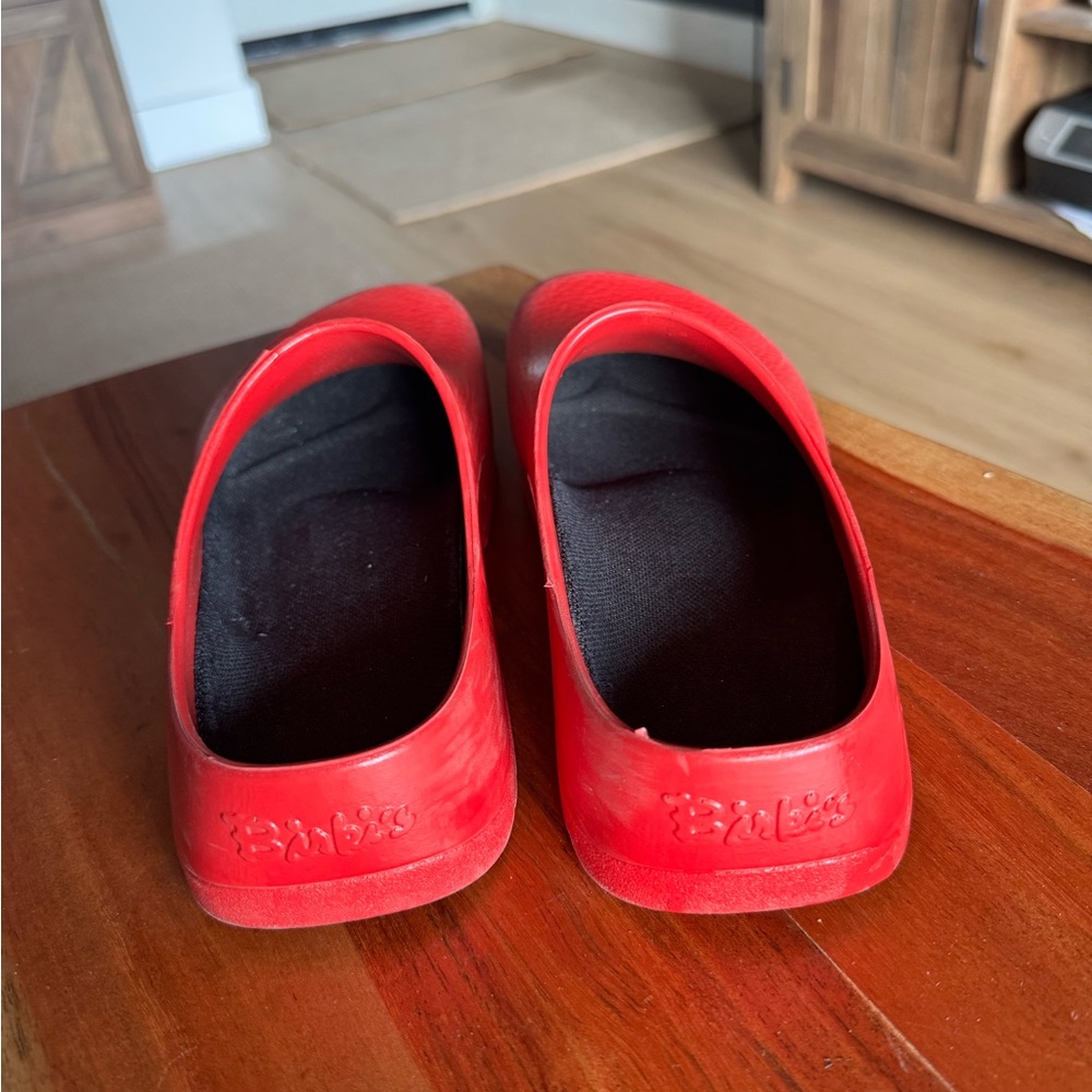 Birkenstock Super Birki Red Clogs - Picture 3 of 4